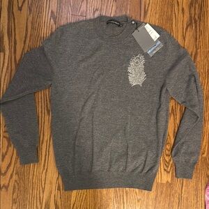 Gray Crew Neck Sweater